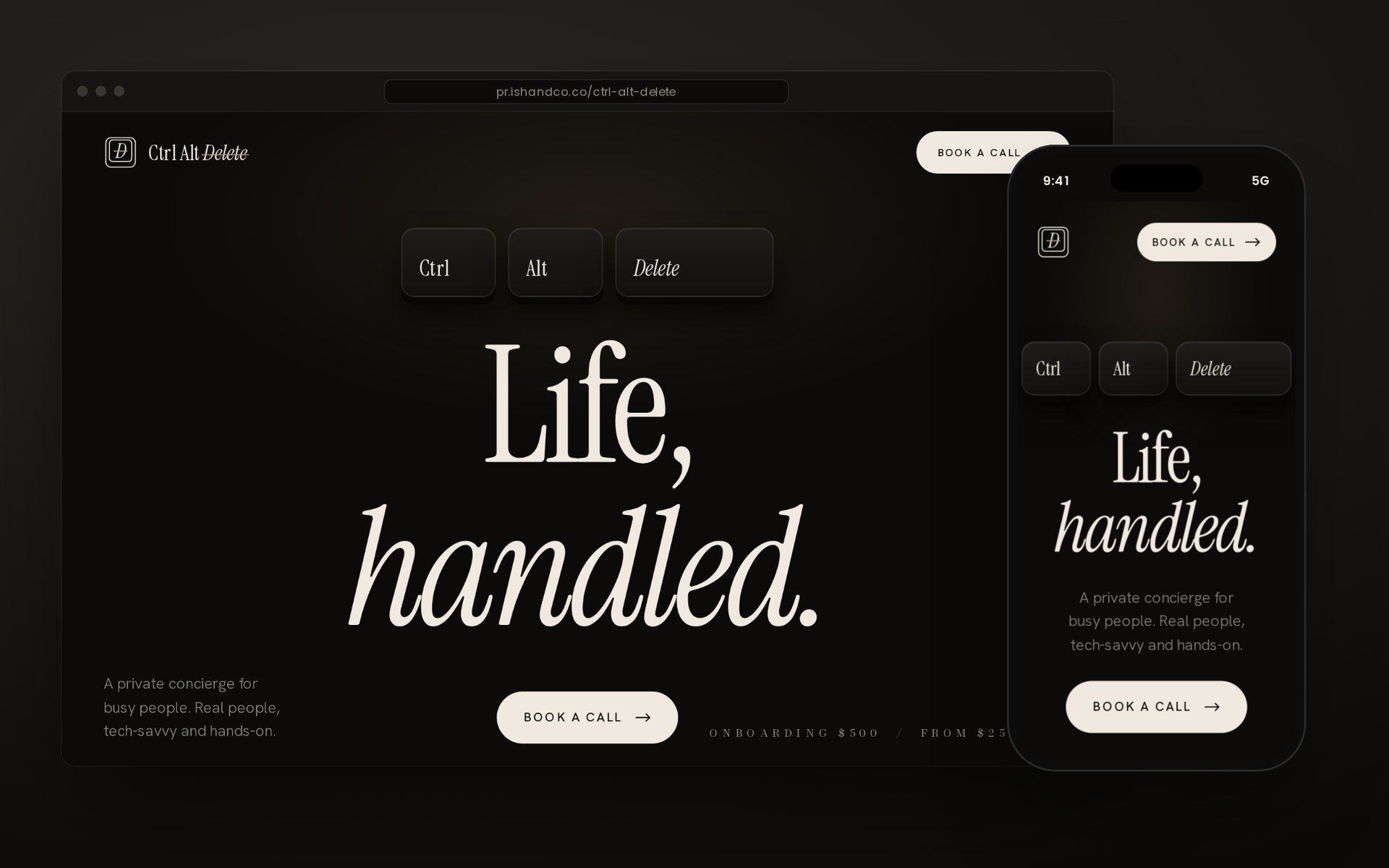 Ctrl Alt Delete on desktop and mobile